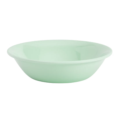 Tabletops Gallery 12 Piece Green Gray Pink Melamine Dinnerware Set Plates Bowls for Indoor/Outdoor Use, Service for 4, Pastel