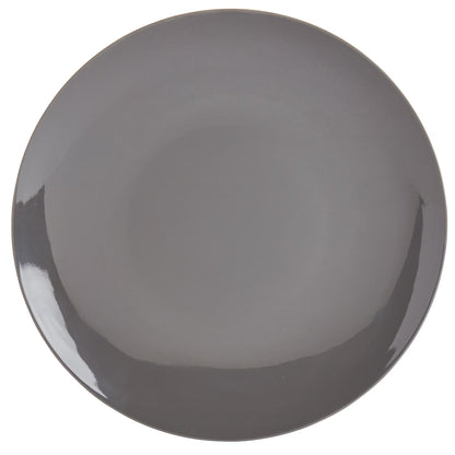 Tabletops Gallery 12 Piece Green Gray Pink Melamine Dinnerware Set Plates Bowls for Indoor/Outdoor Use, Service for 4, Pastel