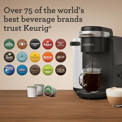K-Cafe Single-Serve K-Cup Coffee Maker, Latte Maker and Cappuccino Maker, Comes with Dishwasher Safe Milk Frother, Coffee Shot Capability, Compatible with All  K-Cup Pods, Dark Charcoal | Dishwasher Safe Milk Frother