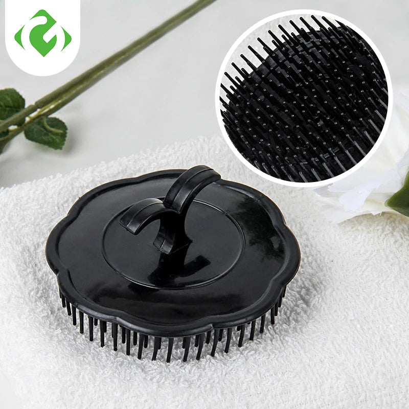 Head Massage Brush Soft Glue Shampoo Brush Bathroom Products Plastic Sanitary Comb Washing Hair Scalp Shower Body