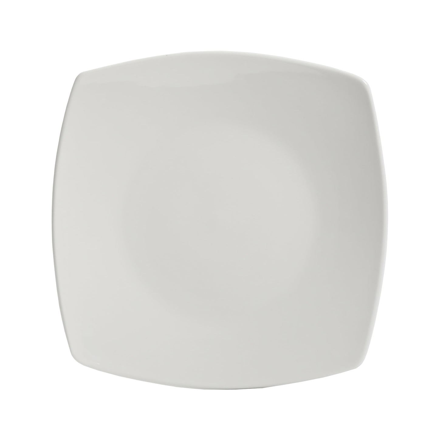 Everyday Square White Stoneware Dinnerware Set, 40-Piece
