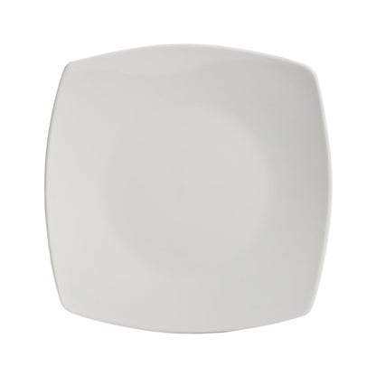 Everyday Square White Stoneware Dinnerware Set, 40-Piece