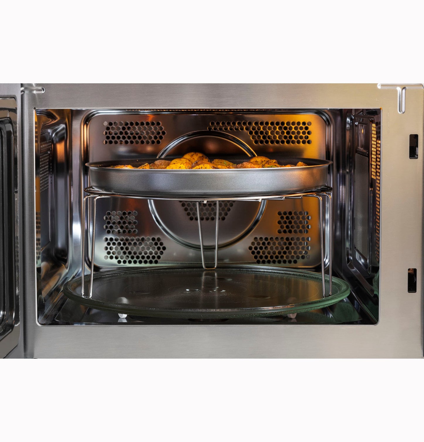 1.0-Cu Ft 1050 -Watt Air Fry Countertop Convection Microwave ( Stainless Steel )