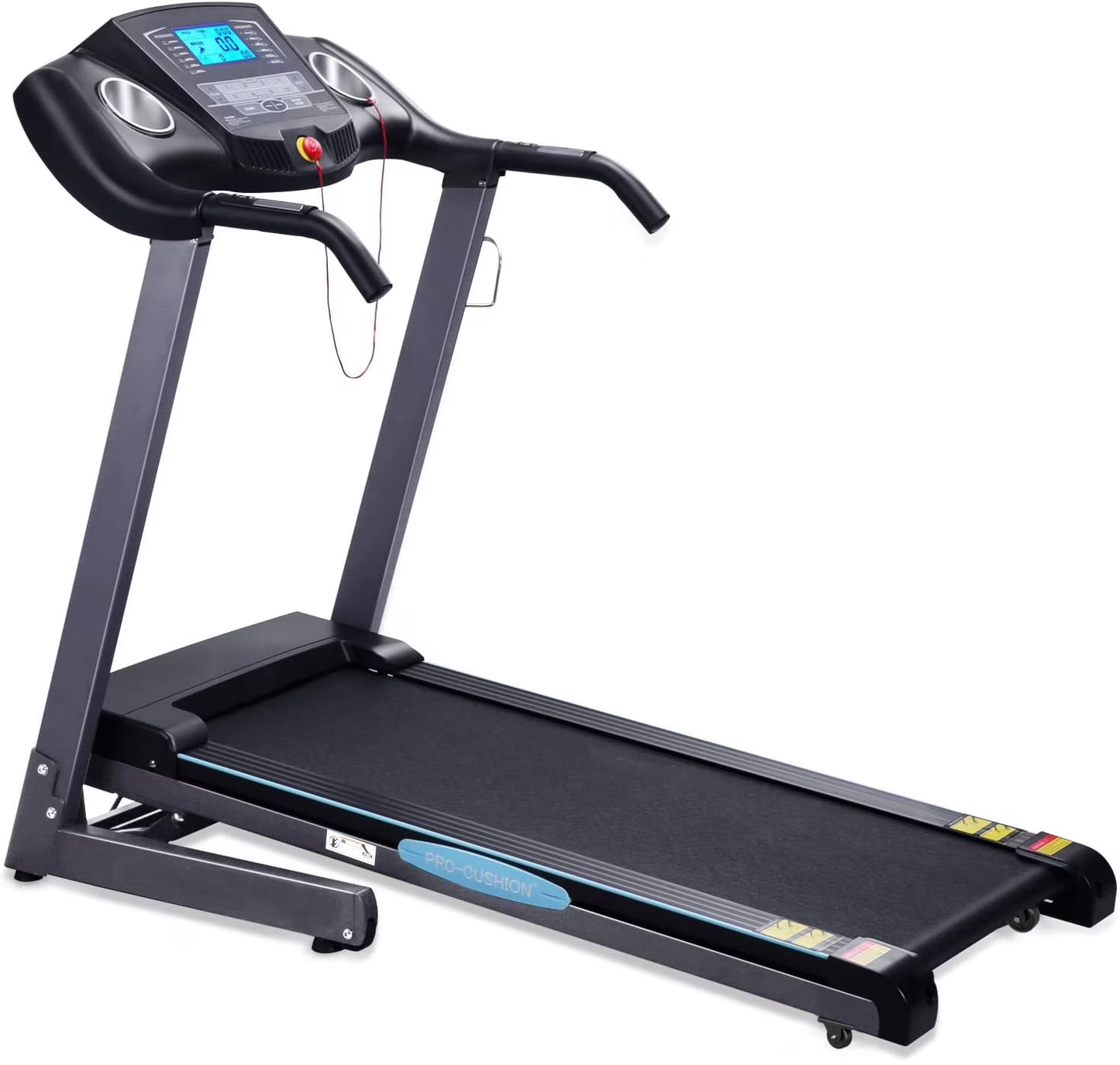 Treadmill 2.5HP Electric with 12Level Auto Incline Foldable Treadmill with LCD Monitor 220Lbs 8.5 Mph Speed Range for Home Gym Eercise Fitness