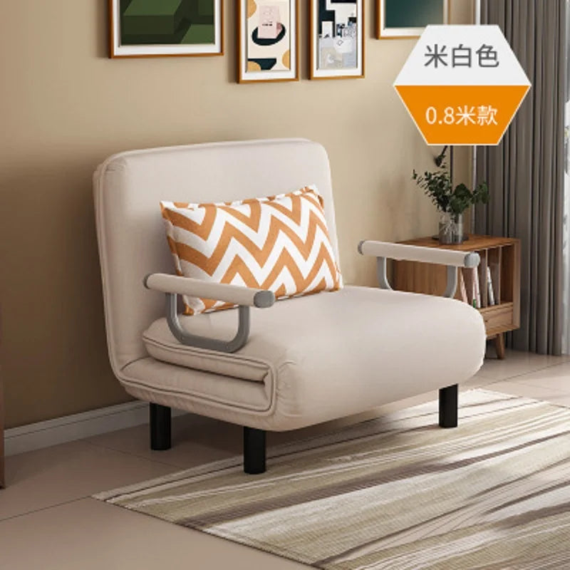 K-STAR Convertible Sofa Bed Armchair Sleeper Leisure Recliner Fabric Breathable Lazy Sofas Living Room Lounge Single Chair 2024