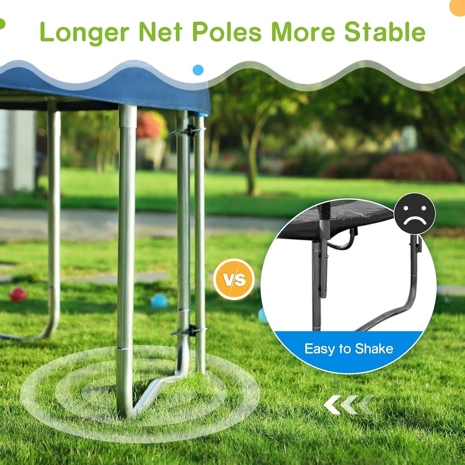 1800LBS Capacity No-Gap Design 16 15 14 12FT Trampoline with Safety Enclosure Net and Non-Slip Ladder 10-Year Quality Assurance Perfect for Kids Family Outdoor Backyard Fun