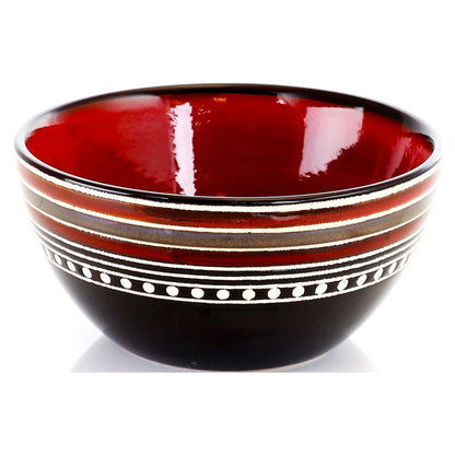Gibson Elite Café Versailles 16 Piece Double Bowl Dinnerware Set - Red