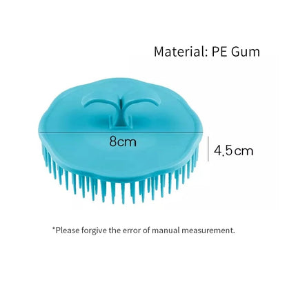 Head Massage Brush Soft Glue Shampoo Brush Bathroom Products Plastic Sanitary Comb Washing Hair Scalp Shower Body