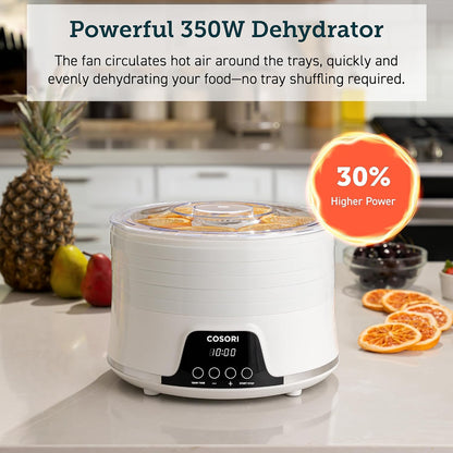 Food Dehydrator, 5 Bpa-Free Trays, 165°F Temperature Control, 350W