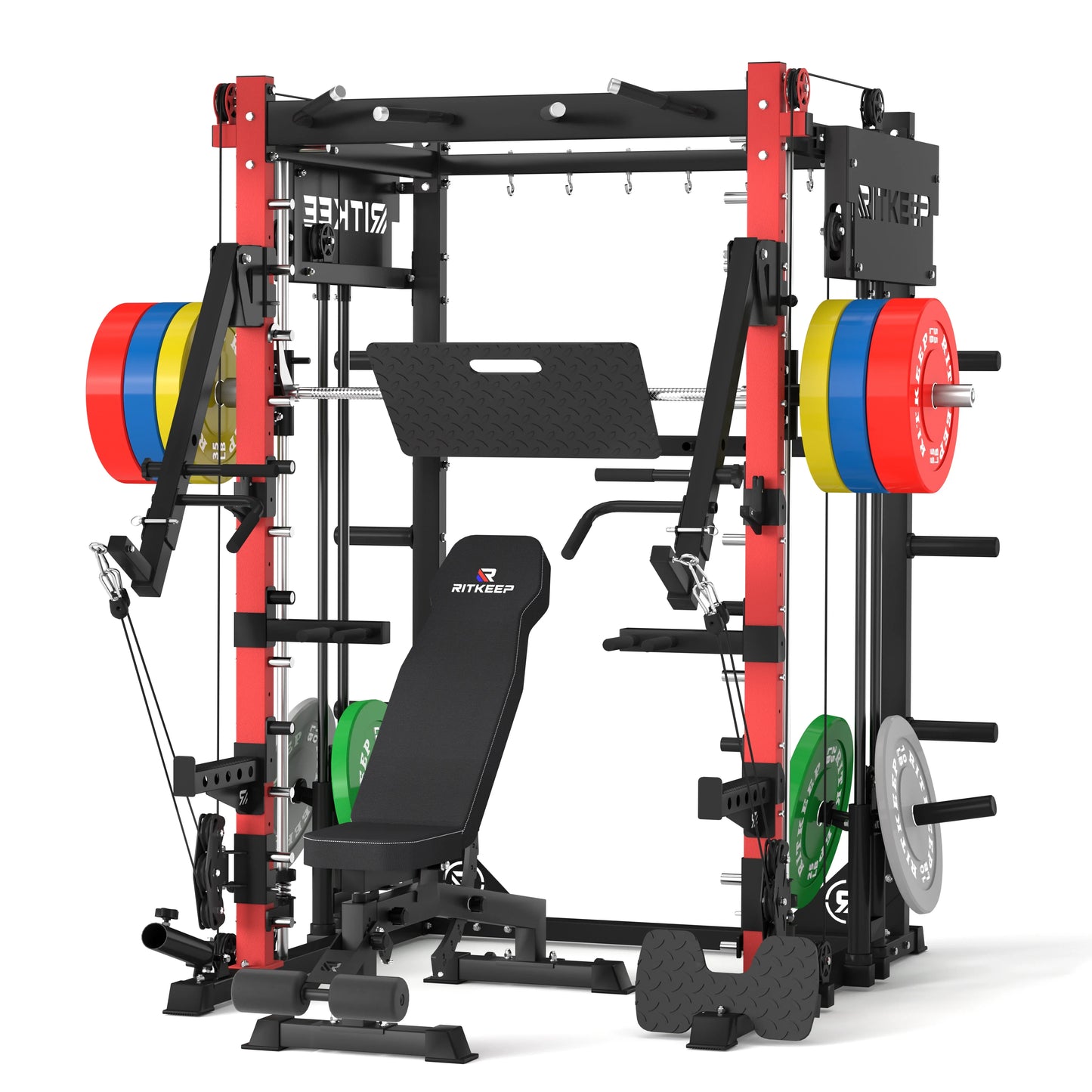 PMAX-4750 Dual Plate Loaded Squat Exercise Machine Gym Equipment Package