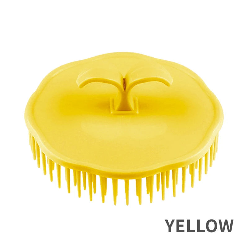 Head Massage Brush Soft Glue Shampoo Brush Bathroom Products Plastic Sanitary Comb Washing Hair Scalp Shower Body