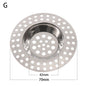 2PCS Strainer Bath Basin Drain Hair Clean up Mesh Trap Filter Kitchen Sink with Large Wide Rim Catcher Cover Cap Plug Wholesale