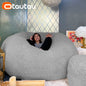 King Size Giant Sofa Sac Pouf Cover No Filling Soft Fluffy Bean Bag Chair Puff Couch Floor Corner Seat Futon DD007