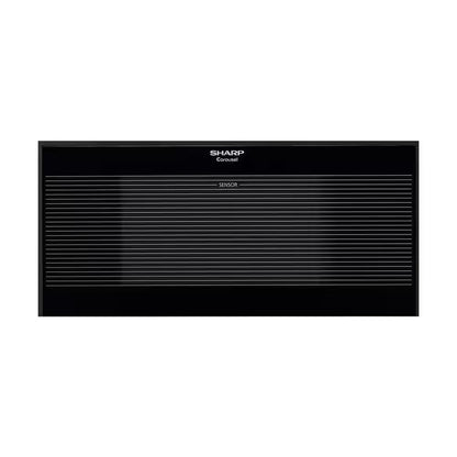 24 In. 1.5 Cu. Ft. 1,100-Watt over the Counter Microwave in Black with Sensor Cooking Technology