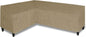 600D Patio L-Shaped Sectional Sofa Cover, 83"X104",Left Facing | Waterproof Outdoor Sectional Cover Heavy Duty Patio Garden Furniture Cover with Air Vent, Camel