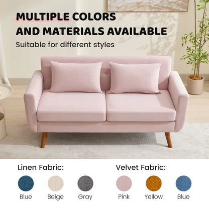 Jadier 66" Upholstered Loveseat Square Sofa