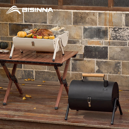 Outdoor Multifunctional Portable Barbeque Stove Camping BBQ Charcoal Grill with Dual Side Camping Supplies