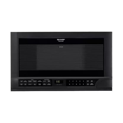 24 In. 1.5 Cu. Ft. 1,100-Watt over the Counter Microwave in Black with Sensor Cooking Technology