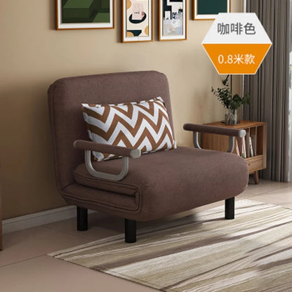 K-STAR Convertible Sofa Bed Armchair Sleeper Leisure Recliner Fabric Breathable Lazy Sofas Living Room Lounge Single Chair 2024
