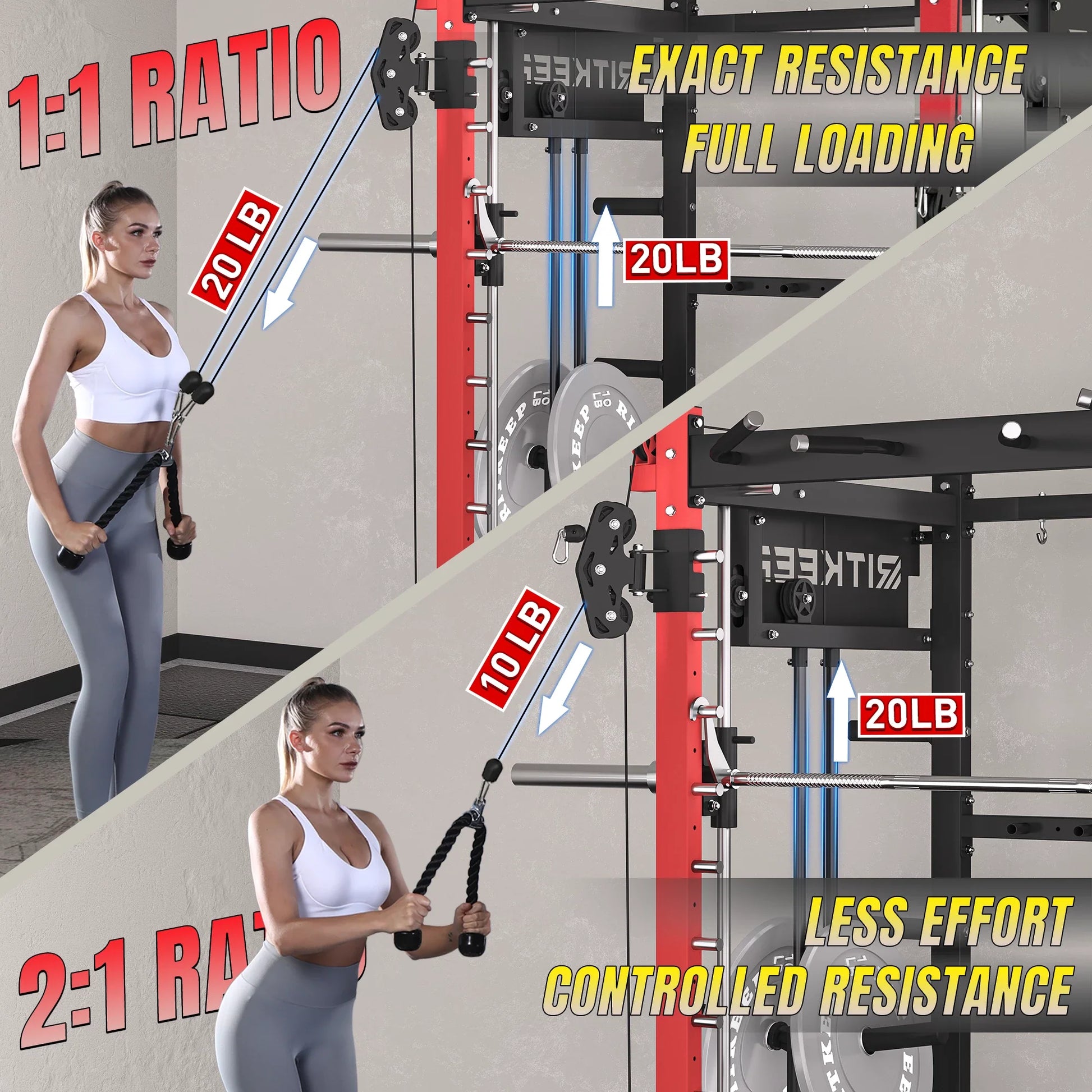 PMAX-4750 Dual Plate Loaded Squat Exercise Machine Gym Equipment Package