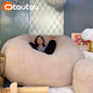 King Size Giant Sofa Sac Pouf Cover No Filling Soft Fluffy Bean Bag Chair Puff Couch Floor Corner Seat Futon DD007