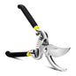Garden Pruning Shears, 8" Bypass Gardening Pruner, Garden Scissors, Garden Clippers, Black